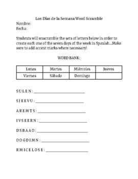 unscramble spanish letters into words.